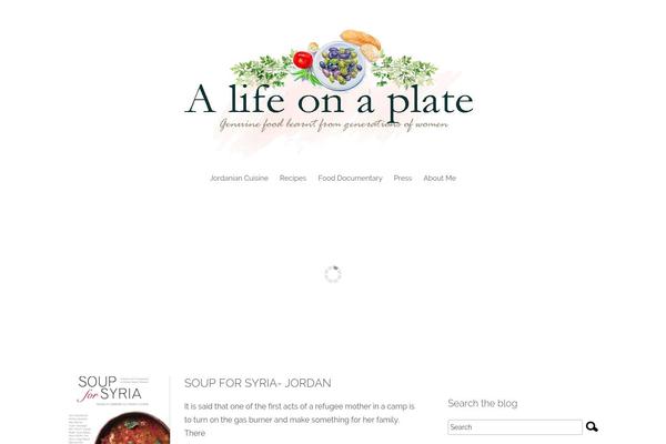 Food-blog theme site design template sample