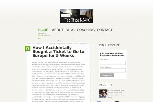 Personalpress theme site design template sample