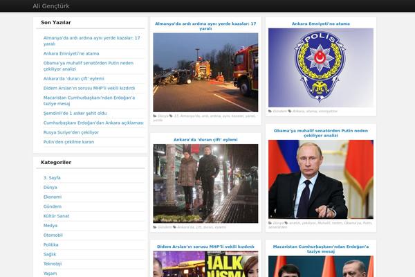 PR News theme site design template sample