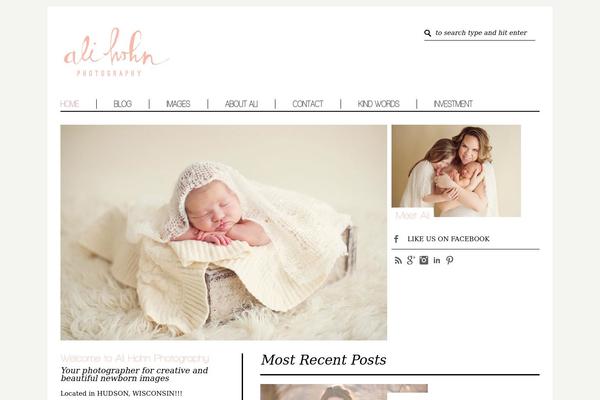 Chic-blog theme site design template sample
