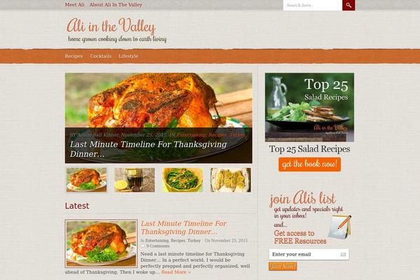 Foodpress theme site design template sample