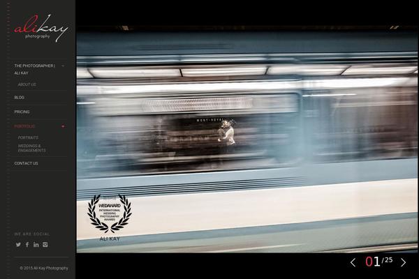 LENS theme site design template sample