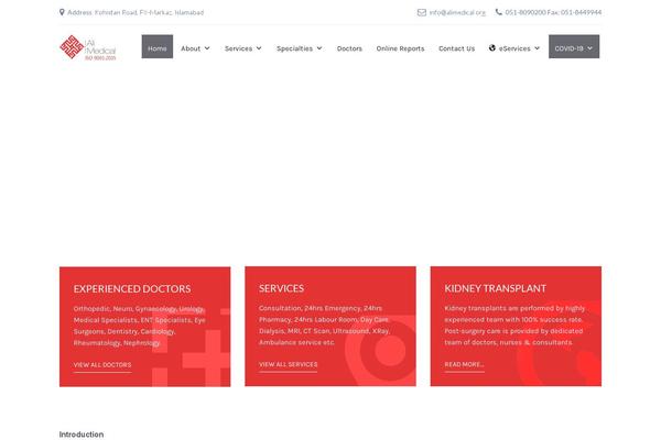 MediClinic theme site design template sample