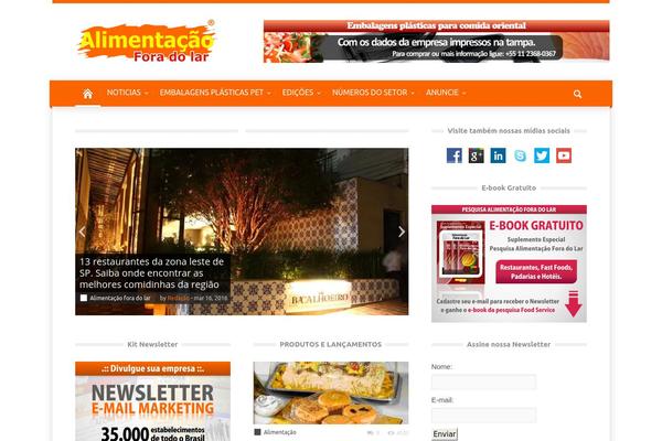 Magazin theme site design template sample