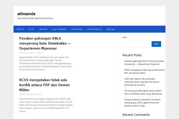 Newspaper Lite theme site design template sample
