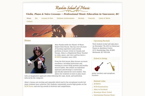 Hybrid theme site design template sample