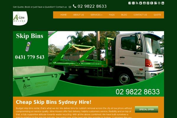 alinemovers.com.au site used Simpleopro