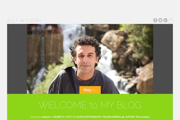 Serene theme site design template sample