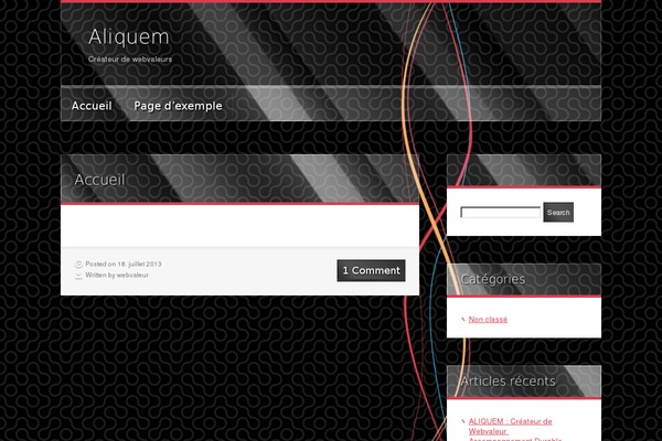 BlackMesa theme site design template sample