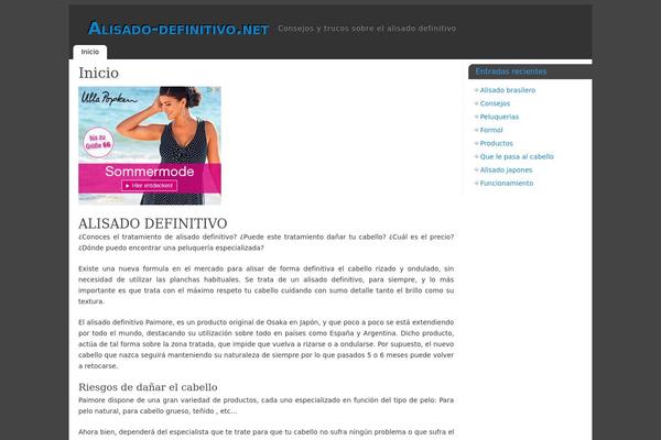 Mantra theme site design template sample