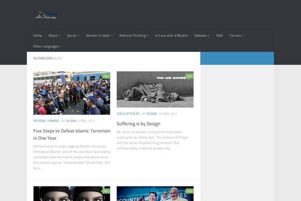 Being Hueman theme site design template sample