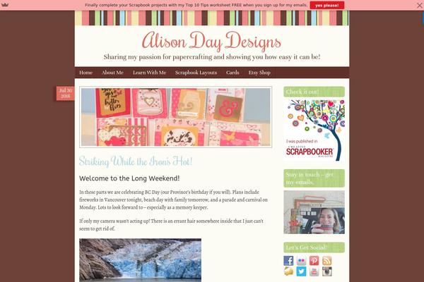 Scrappy theme site design template sample