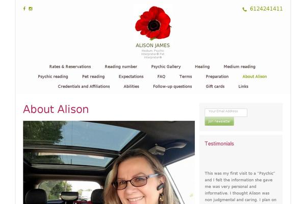 alisonjames.us site used Spa-and-salon-pro