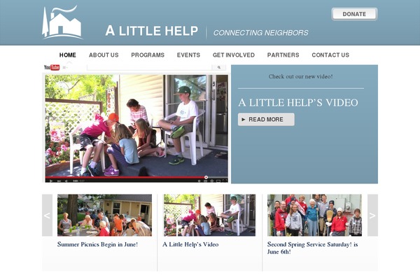 Aid theme site design template sample