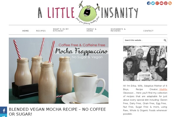 alittleinsanity.com site used Foodiepro-3.0