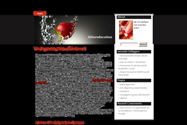 Strawberry Blend theme site design template sample