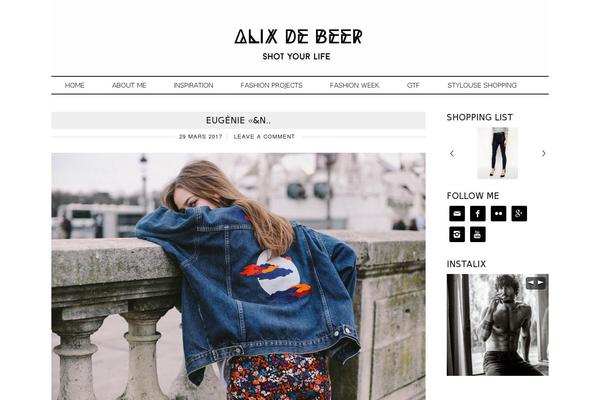 alixdebeer.com site used Runway