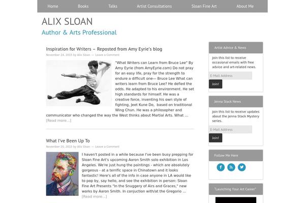 Author Pro theme site design template sample