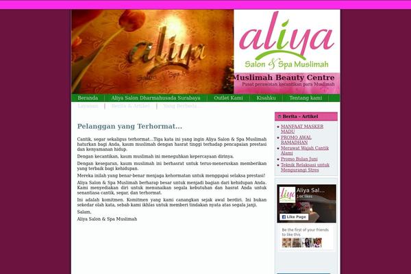 aliyasalon.com site used Aliya_salon_theme