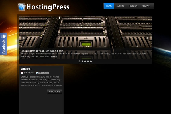 Hostingpress theme site design template sample