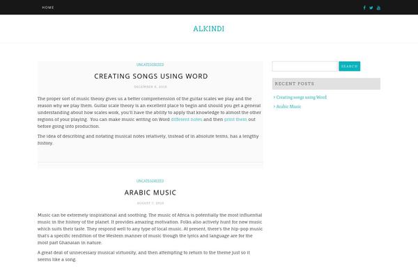 alkindi.org site used Di Blog