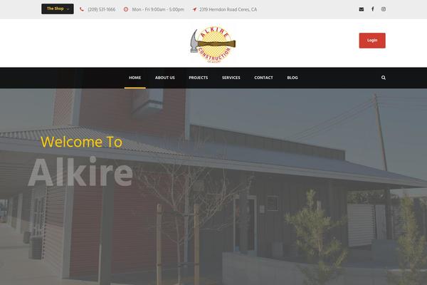 Realfactory-child theme site design template sample