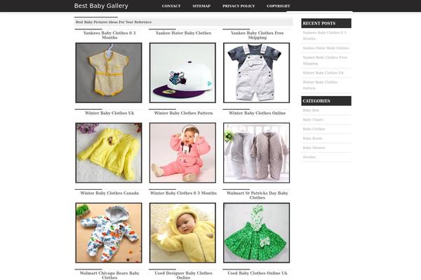 Google theme site design template sample