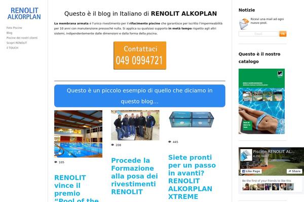 Skylab theme site design template sample