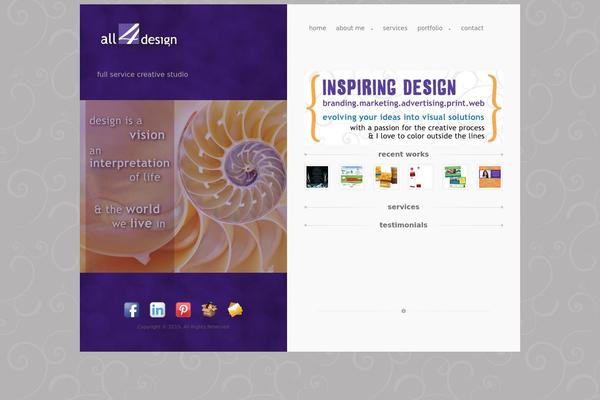 Coral theme site design template sample