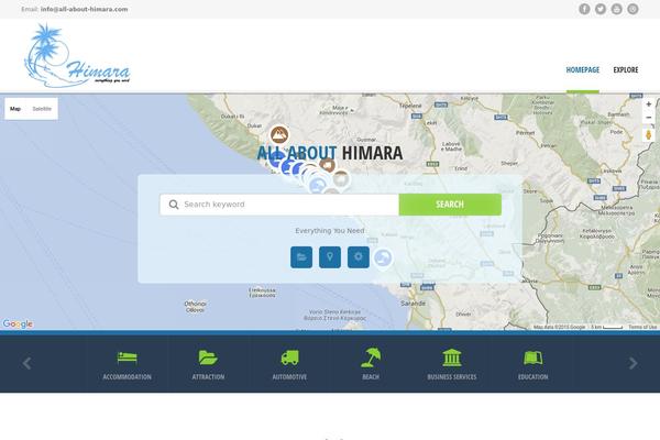 Directory2 theme site design template sample