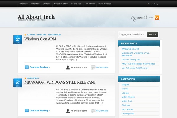 AllTuts theme site design template sample