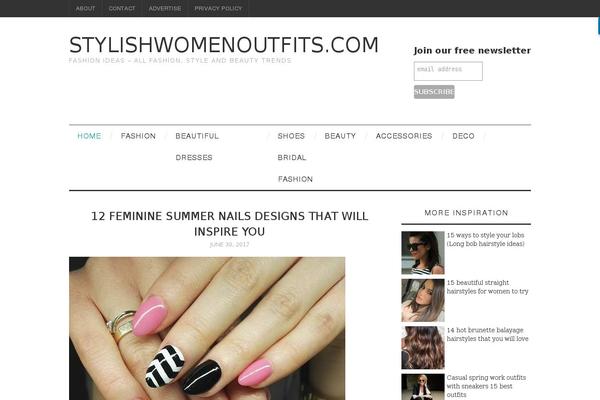 Fashionistas theme site design template sample