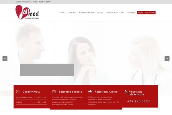 HealthCenter theme site design template sample