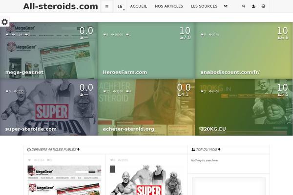 Steam theme site design template sample
