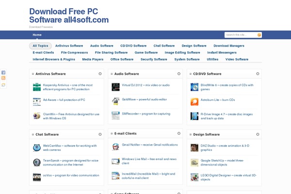 Movable theme site design template sample
