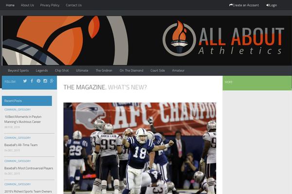 allaboutathletics.com site used Hueman