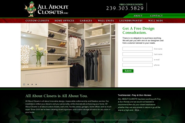 allaboutclosets.com site used Allaboutclosets