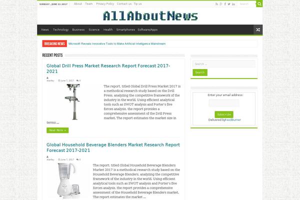 Mct theme site design template sample