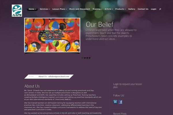 Nova theme site design template sample