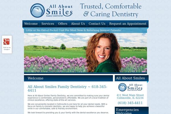 Healthcare theme site design template sample