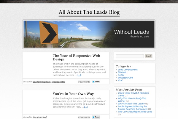 allabouttheleadsblog.com site used Beta
