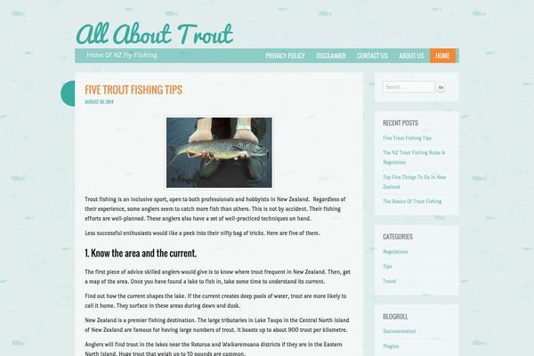 allabouttrout.co.nz site used Something Fishy
