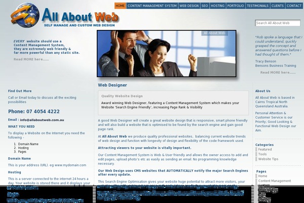 Atahualpa theme site design template sample