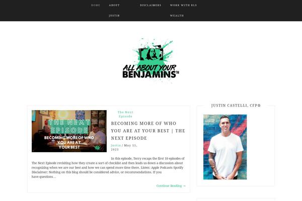 Blog Way theme site design template sample