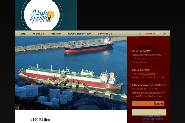 Alaska theme site design template sample