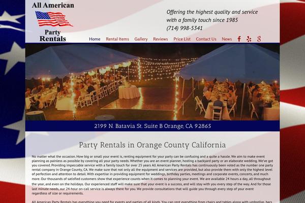 allamericanpartyrentals.com site used All-american