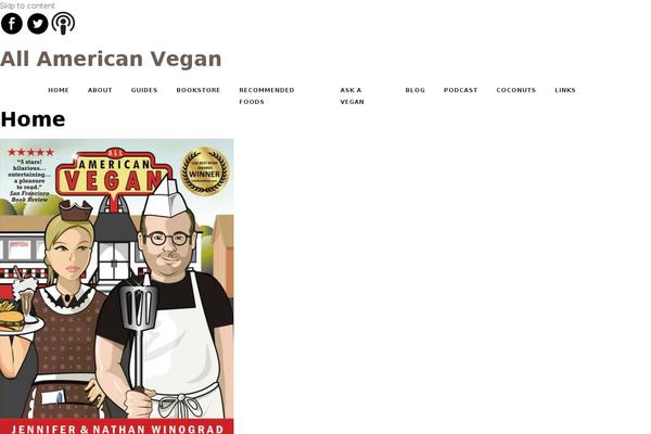 allamericanvegan.com site used Datar