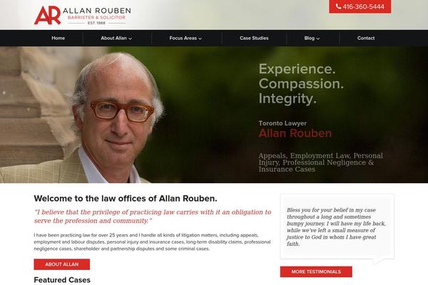 allanrouben.com site used Wp-peapod