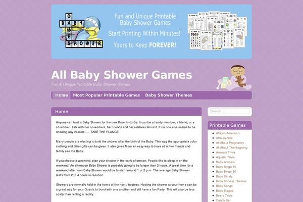 Babylog theme site design template sample