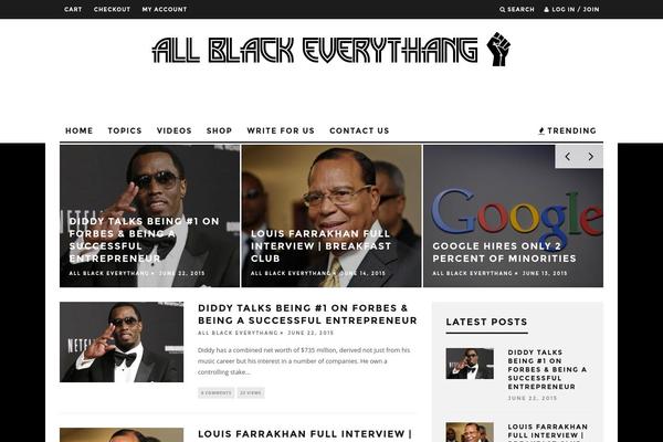 15Zine theme site design template sample